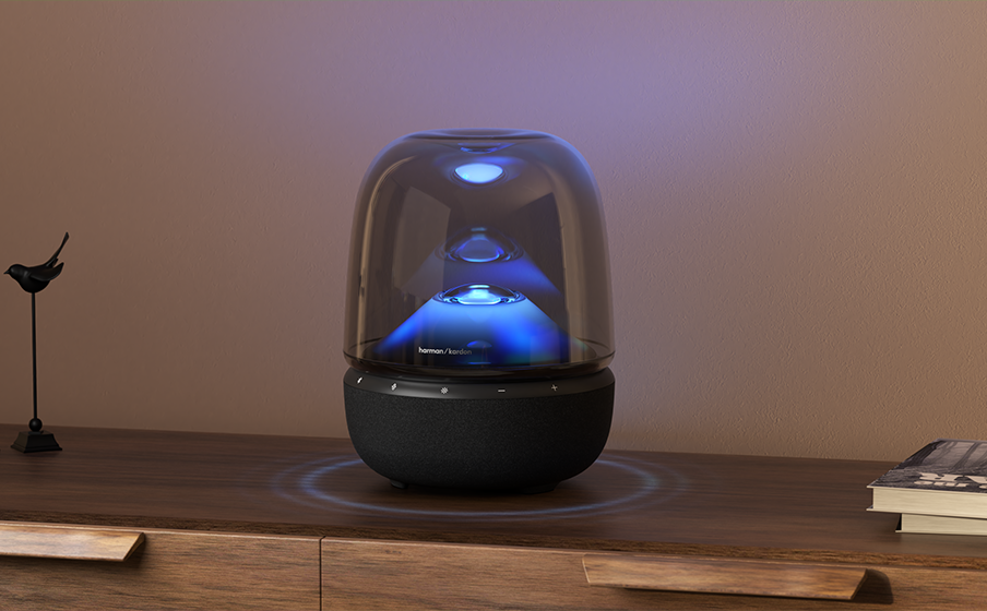 Harman kardon AURA STUDIO [ブルー] harman/kardon、スケルトンボディのBTスピーカー「AURA STUDIO」新色
