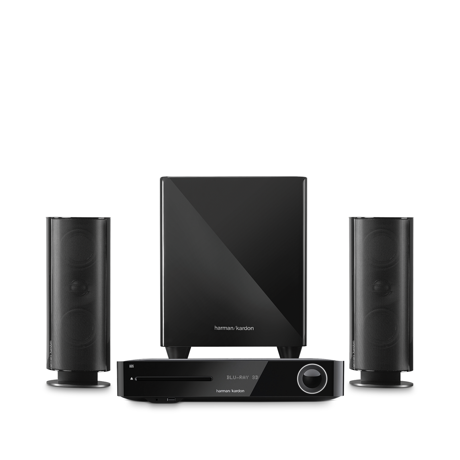 BDS 485S - Black - 2.1-channel, 330-watt, 4K upscaling Blu-ray Disc™ System with Spotify Connect, AirPlay and Bluetooth® technology. - Hero