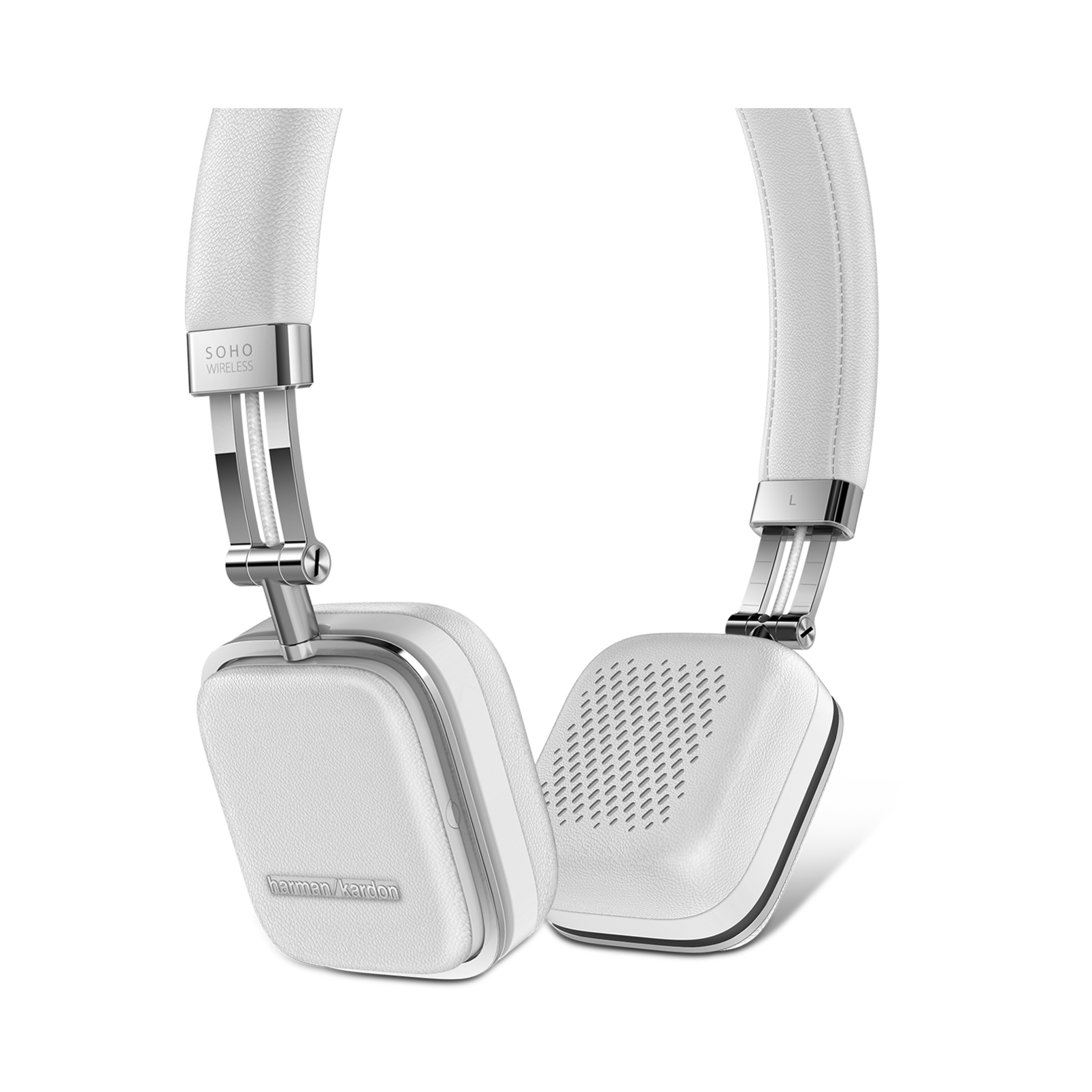 Soho Wireless - White - Premium, on-ear headset with simplified Bluetooth® connectivity. - Detailshot 1