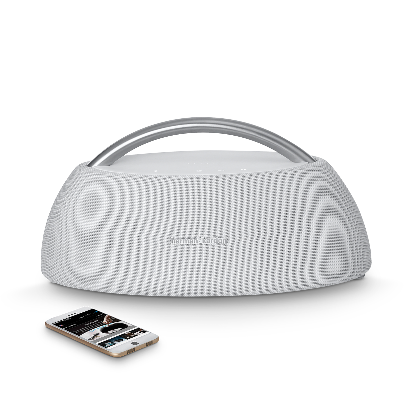 Go + Play - White - Portable Bluetooth Speaker - Detailshot 1